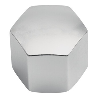 Ecrou borgne Hermeta en aluminium. anodisé argent. M8