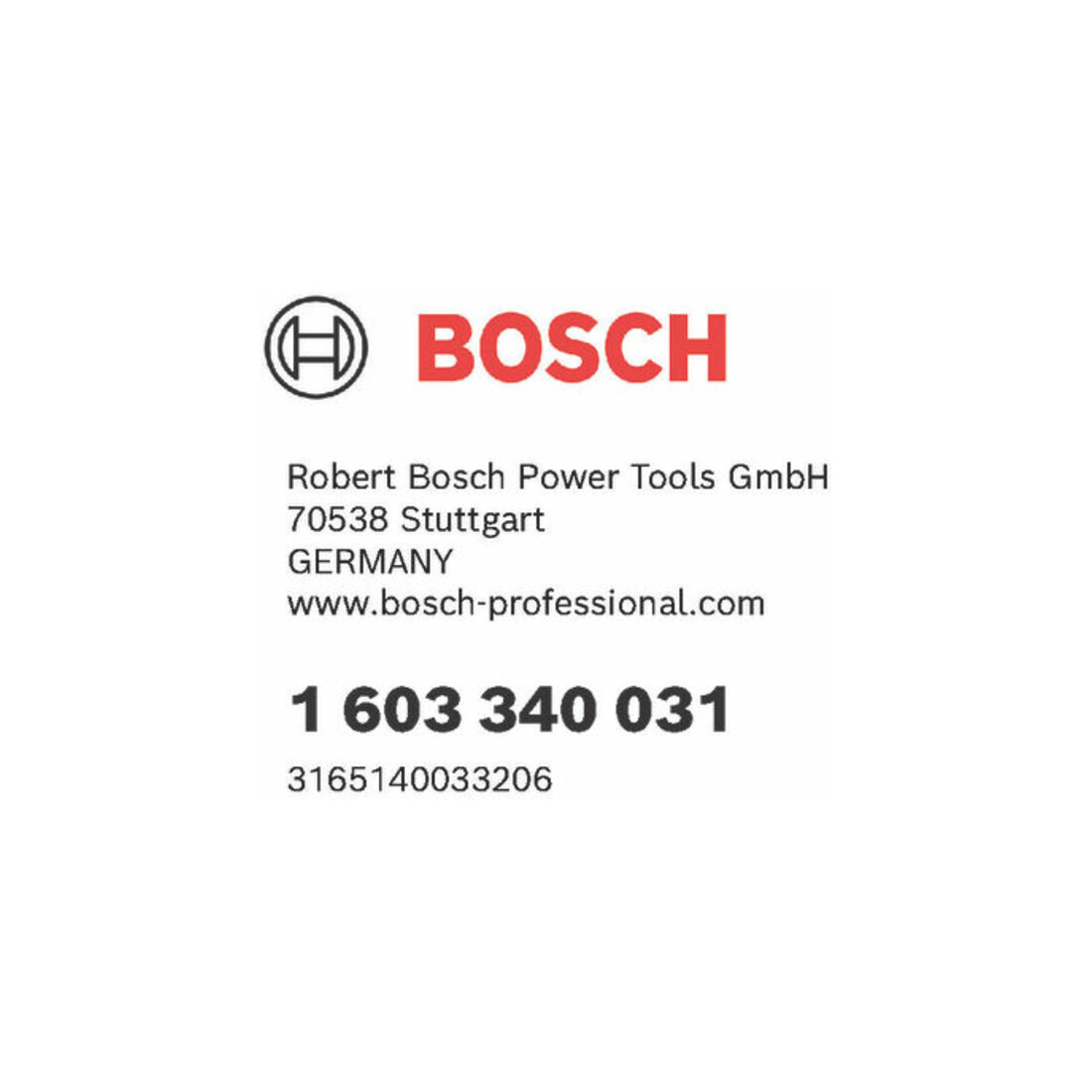 écrou de blocage rapide Bosch