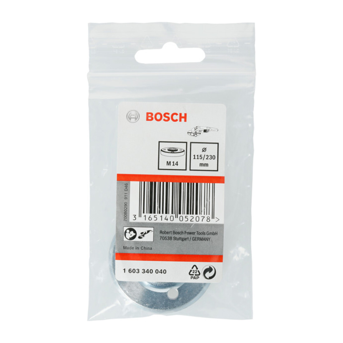 Ecrou de serrage Bosch pour meuleuse d'angle