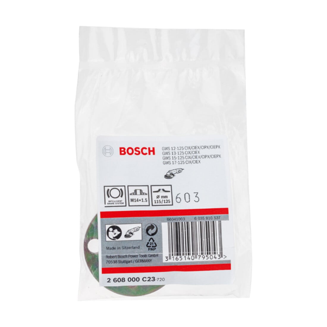 Ecrou rond Bosch avec filetage fin M 14 x 1,5 diamètre : 115/125 mm