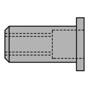 Ecrous à rivets aveugles Gesipa Mini-Pack Alu M 4 Short-3