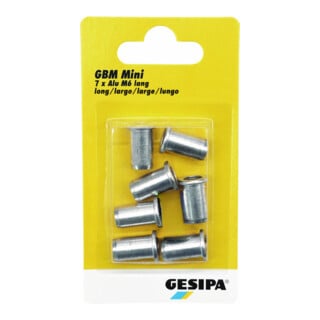 Rivet aveugle Gesipa écrou M4 court mini-pack