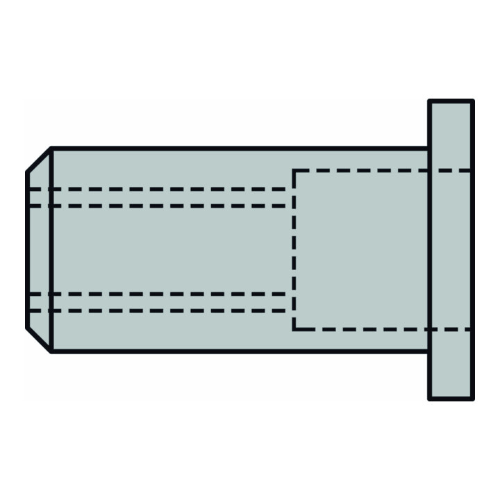 Ecrous à rivets aveugles Gesipa Mini-Pack Alu M 6 Long