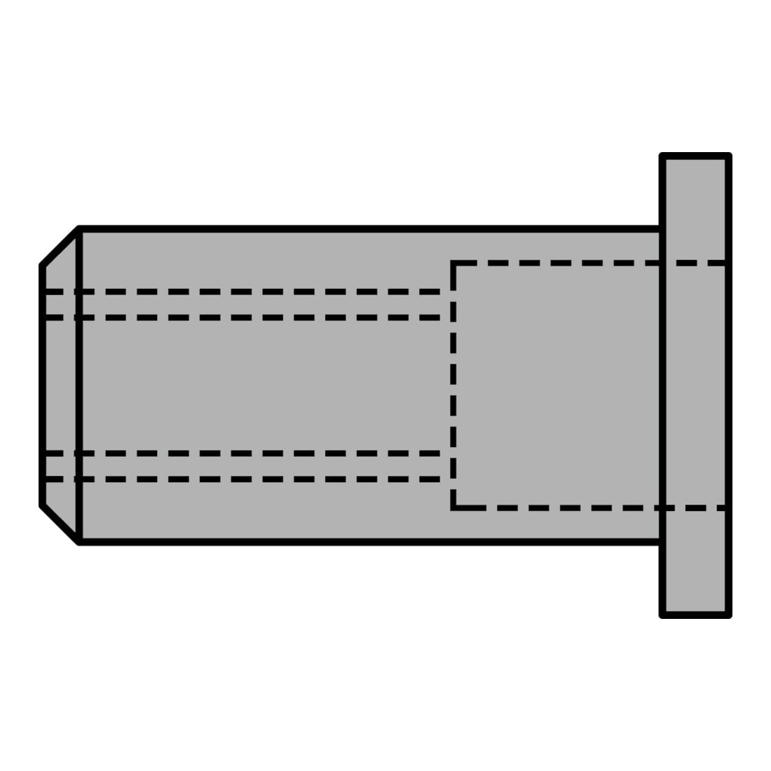 Écrous à rivets aveugles Gesipa Mini-Pack Alu M 6 Short
