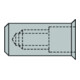 Écrous à sertir Gesipa CAP alu petite tête M 6 x 9 x 21,5
