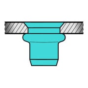 Ecrous aveugles Gesipa A2 acier inoxydable tête fraisée M 8 x 11 x 18,5-3