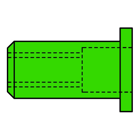 Ecrous aveugles Gesipa A4 acier inox M 4 x 6 x 13