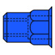 Gesipa Écrous à sertir partiellement hexagonaux acier petite tête tête ronde plate-1