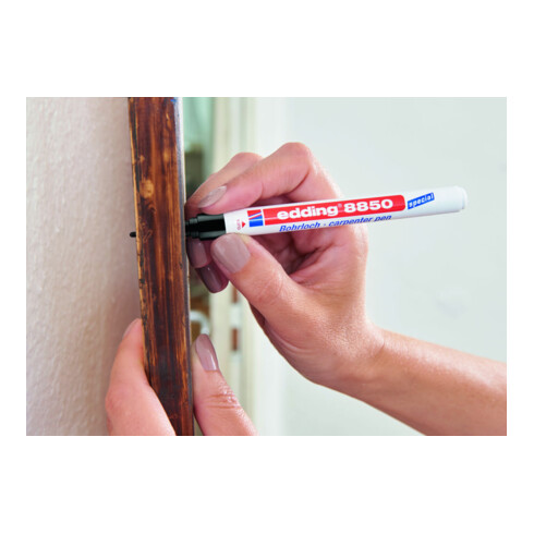 Edding Bohrlochmarker 8850 schwarz Rundspitze Strichbreite 0,7-1mm