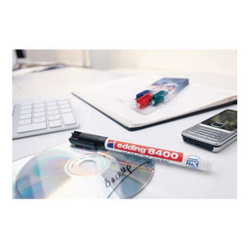 edding CD/DVD-Marker 8400 4-8400003 0,5-1mm Rundspitze bl