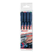 EDDING Jeu de marqueurs permanents edding 8407 4 pièces SET
