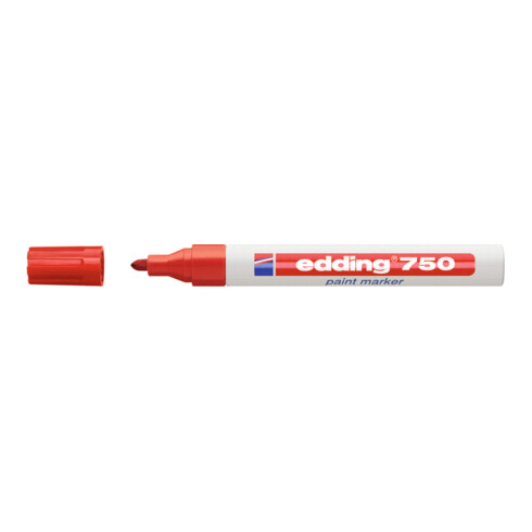 Edding Lackmarker 750 rot Rundspitze Strichbreite ca.2-4mm