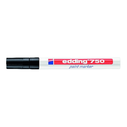 Edding Lackmarker 750 schwarz Rundspitze Strichbreite