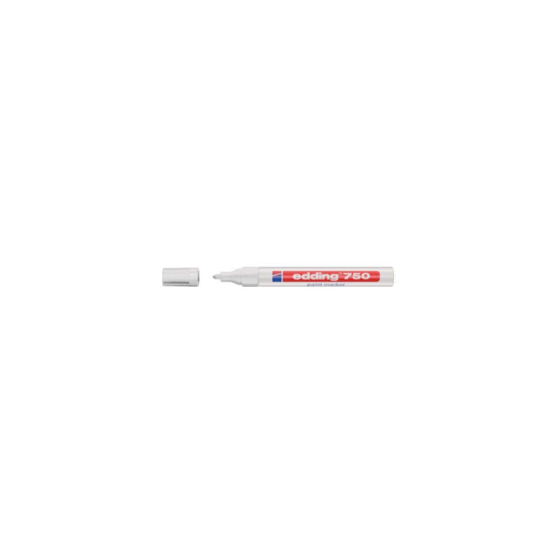 Edding Lackmarker 750 weiss Rundspitze Strichbreite ca.2-4mm