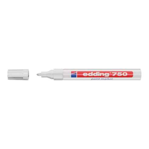 Edding Lackmarker 750 weiss Rundspitze Strichbreite ca.2-4mm