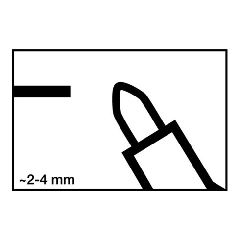 Edding Lackmarker 750 weiss Rundspitze Strichbreite ca.2-4mm