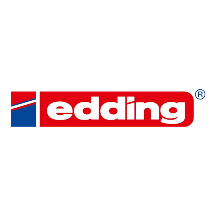 marqueur permanent Edding pointe noire en forme de coin
