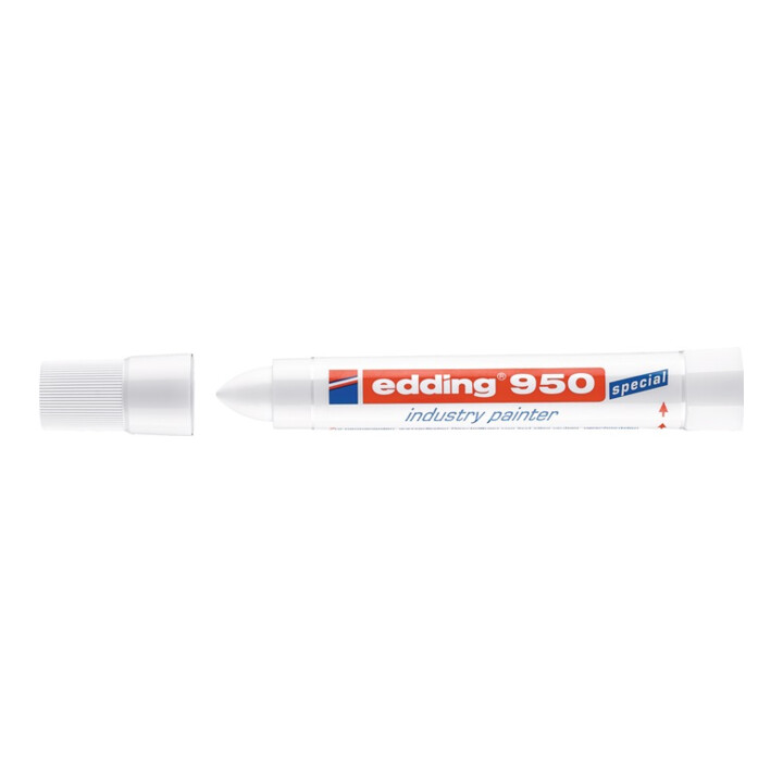 Edding Pastenmarker 950 weiss permanent Rundspitze Strichbreite 10mm