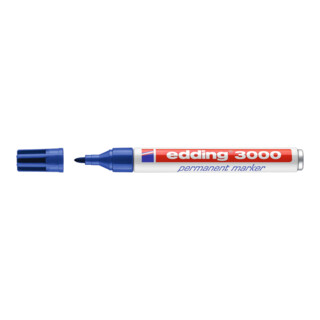 Edding Permanentmarker 3000 blau Rundspitze Strichbreite ca.1,5-3mm