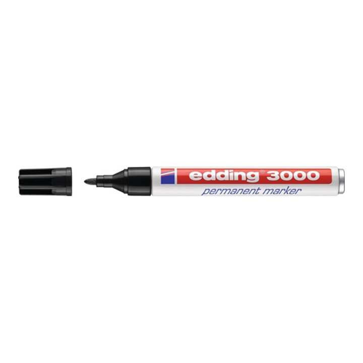 Edding Permanentmarker 3000 schwarz Rundspitze Strichbreite ca.1,5-3mm