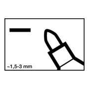 Edding Permanentmarker 3000 schwarz Rundspitze Strichbreite ca.1,5-3mm-4