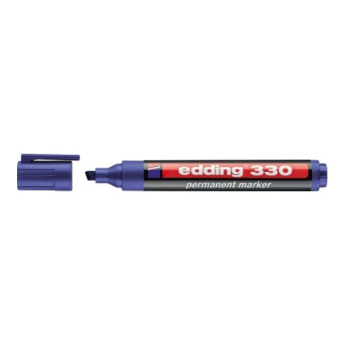 edding Permanentmarker 330 4-330003 1-5mm Keilspitze blau