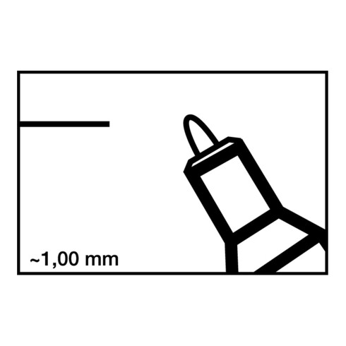 Edding Permanentmarker 400 schwarz Rundspitze