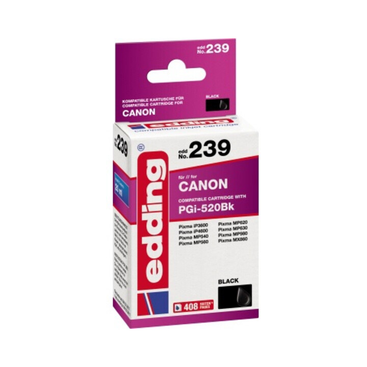 edding Tintenpatrone 18-239 Canon PGi-520Bk schwarz