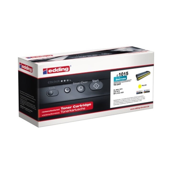 edding Toner 18-1015 wie Brother TN 230 gelb
