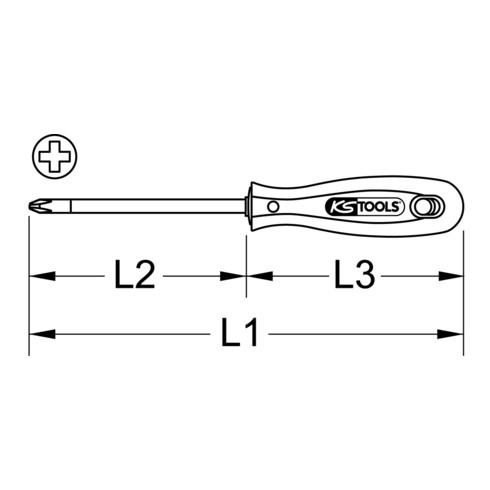 Outils KS Tournevis en acier inoxydable, PHILLIPS