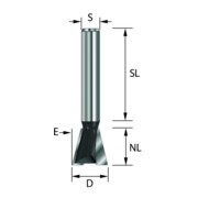 Edessö Fresa HW- (HM), Z=2, ø25,4 NL22,2, GL68 S12 W14 gradi-1
