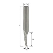 Edessö Fresa per punte elicoidali HS- (HSS), Z=1, rotazione oraria, adatta per avanzamento meccanico-1