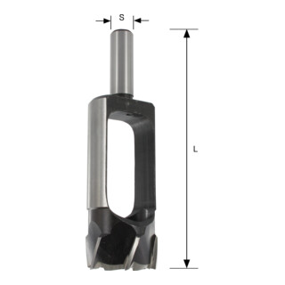 Edessö Frese per tenoni in CS- (acciaio al cromo), Z=4 a 8, rotazione oraria, diametro GL140