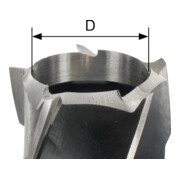 Edessö Frese per tenoni in CS- (acciaio al cromo), Z=4 a 8, rotazione oraria, diametro GL140-3