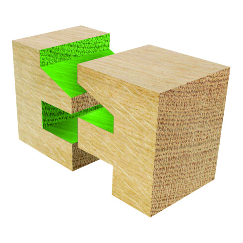 Profil EDESSÖ HW- (HM) et contre-profil A, Z=2, roulement à billes en dessous 41 mm