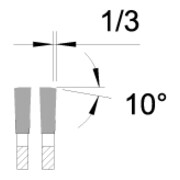 Edessö Lama circolare di precisione STEELcut 1 STZ, taglio a secco, TC 305x2,4/2,0x25,4 Z=60 STZ-4