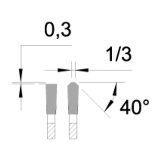 Edessö Lama circolare di precisione TFneg (NE) Multidente, HW