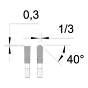 Edessö Lama circolare di precisione TFneg (NE) Multidente, TC 330x3,4/2,8x32 Z=96 NE neg-4