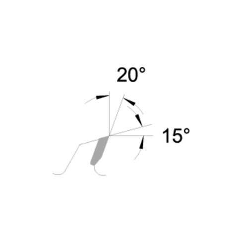 EDESSÖ Lame de scie circulaire à main pour machines AKKU (lame de scie à coupe fine), HW 165x1,8/1,2x20 Z=18 W