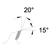 EDESSÖ Lame de scie circulaire à main pour machines AKKU (lame de scie à coupe fine), HW 165x1,8/1,2x20 Z=36 W-4