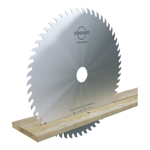 EDESSÖ lame de scie circulaire de construction VS en acier massif CR / forme de dent A - KV épaisseur normale, VS/CR KV-A