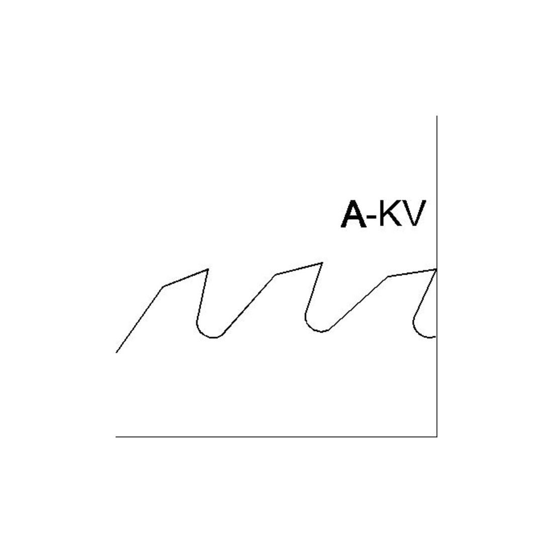 EDESSÖ lame de scie circulaire de construction VS en acier massif CR / forme de dent A - KV épaisseur normale, VS/CR KV-A