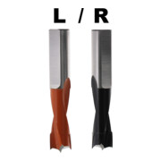 EDESSÖ VHW- Punta per tasselli in metallo duro completo, Z=2+2 taglienti + smussatore, vite di regolazione, rotazione destra-3