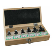 Edessö Set di frese per arrotondare HM, 6pz., con 2 taglienti-1
