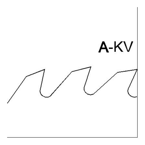 EDESSÖ lame de scie circulaire de construction VS en acier massif CR / forme de dent A - KV épaisseur normale, VS/CR KV-A
