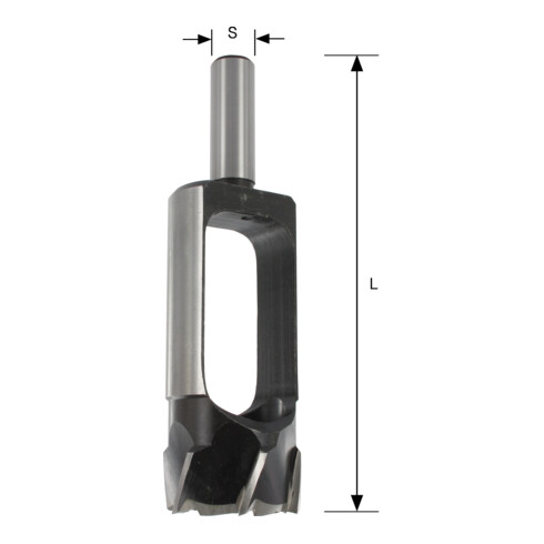 Fraise à tenon EDESSÖ CS- (acier chromé), Z=4 à 8, rotation dans le sens des aiguilles d'une montre, diamètre GL140