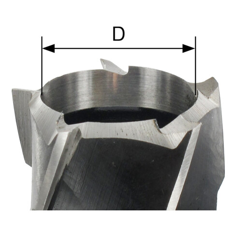 Fraise à tenon EDESSÖ CS- (acier chromé), Z=4 à 8, rotation dans le sens des aiguilles d'une montre, diamètre GL140