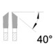 EDESSÖ Flèche d'argent HAUTE PERFORMANCE Lame de scie circulaire de précision coupes fines W multi-dents, HW 250x3,2/2,2x30 Z=80 W40 degrés