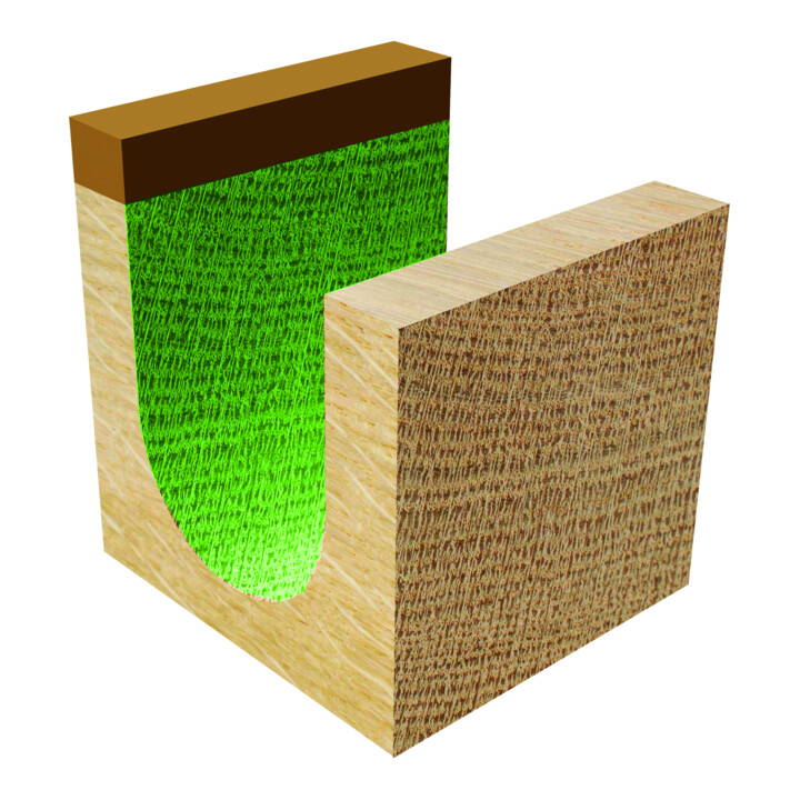 EDESSÖ HW- (HM) coupe-gouttière, Z=2, avec roulement à billes côté arbre, diamètre 25,4 NL31,8, GL72 S12 W R12,7