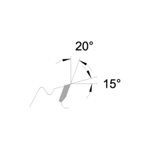 Edessö Lama circolare per taglio di precisione LFZ 2, HW 300x3,2/2,2x30 Z=20 LFZ 2
